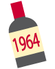 1964年のワインボトル