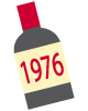 1976年のワインボトル