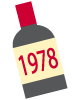 1978年のワインボトル