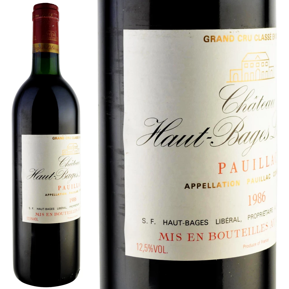 1986年 シャトー・オー・バージュ・リベラル [Chateau Haut Bages
