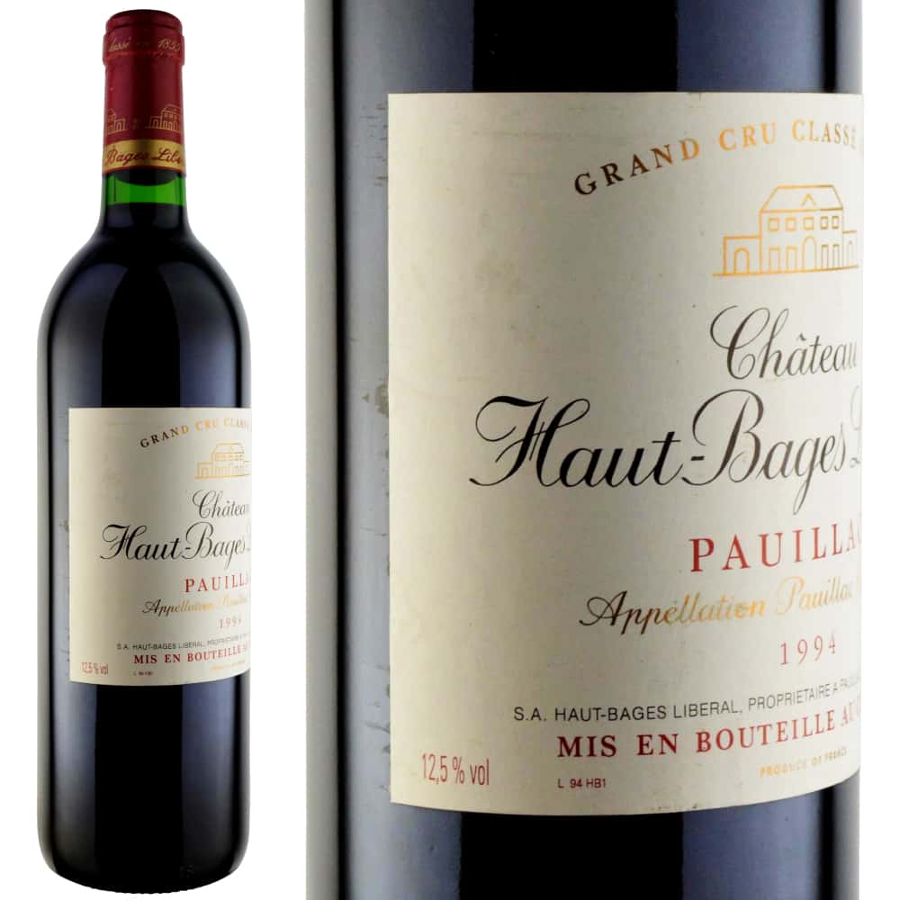 1994年 シャトー・オー・バージュ・リベラル [Chateau Haut Bages