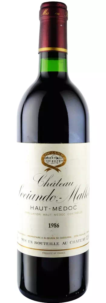 1986年 シャトー・ソシアンド・マレ