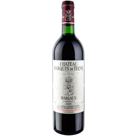 ワイン CHATEAU MARQUIS DE TERME 1989 1989年 シャトー・マルキ・ド・テルム [Chateau Marquis de