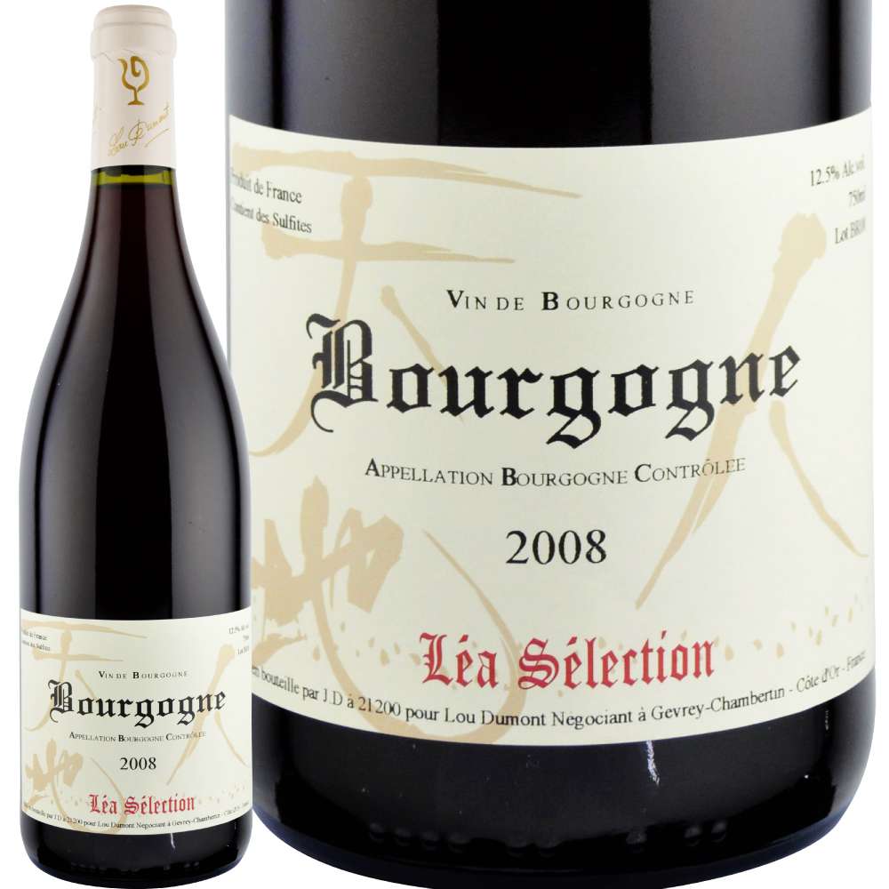 2008年 ルー・デュモン・レア・セレクション / ブルゴーニュ・ルージュ [Lou Dumont LEA Selection / Bourgogne  Rouge]【ワイン専門店LoveWine】