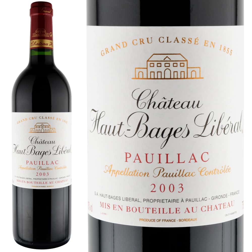 2003年 シャトー・オー・バージュ・リベラル