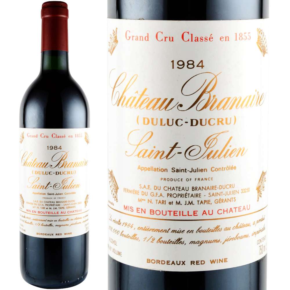 シャトーブラネールデュクリュ　ChateauBranaireDucru1984 1984年 シャトー・ブラネール・デュクリュ [Chateau Branaire