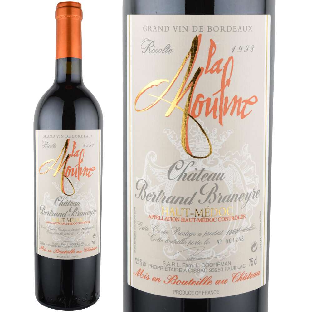 1998年 シャトー・ベルトラン・ブラネイル・キュヴェ・ラ・ムーリン