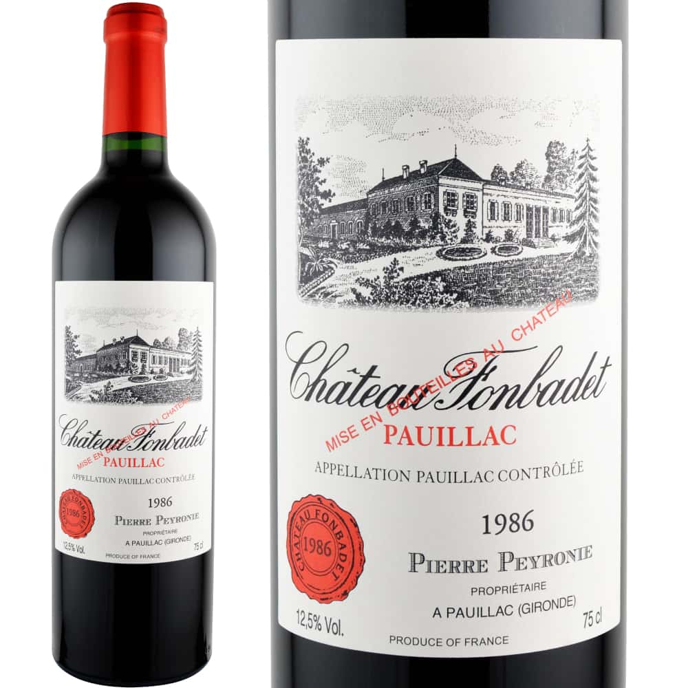 1986年 シャトー・フォンバデ [Chateau Fonbadet]【ワイン専門店LoveWine】
