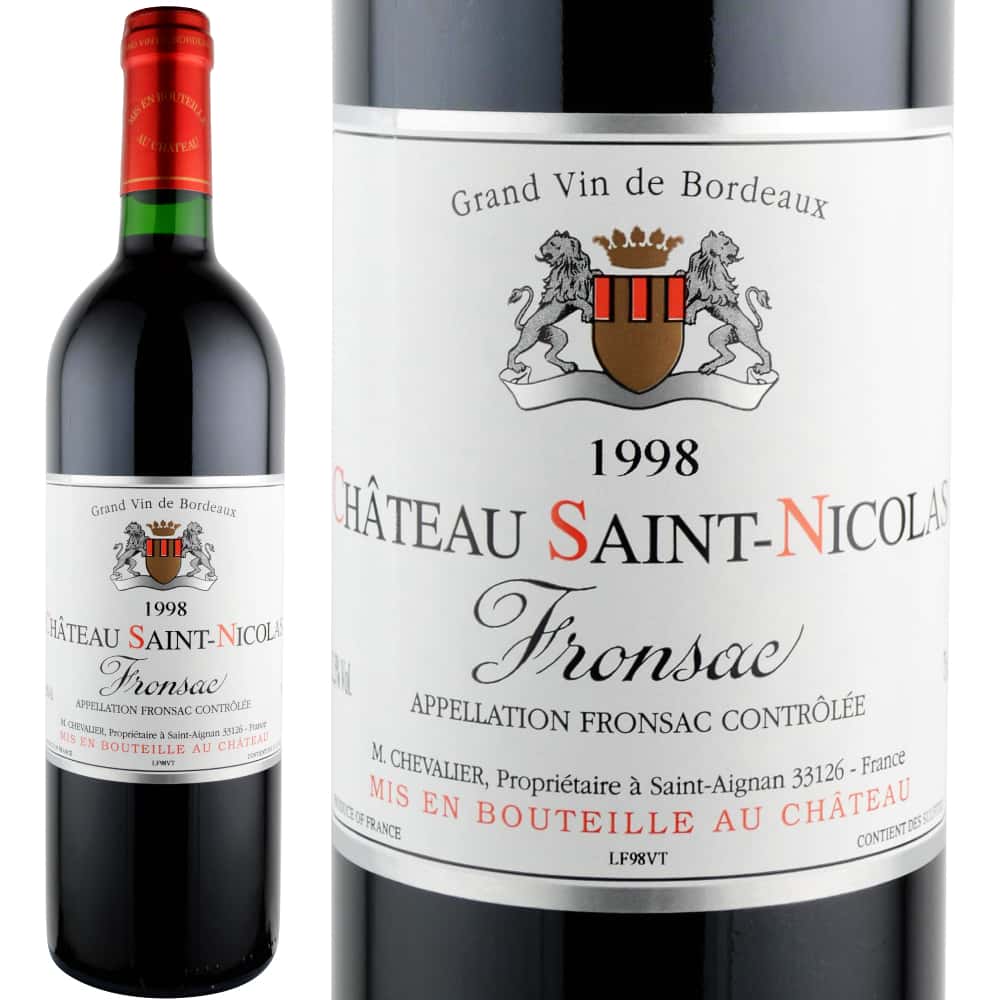 1998年 シャトー・サン・ニコラ