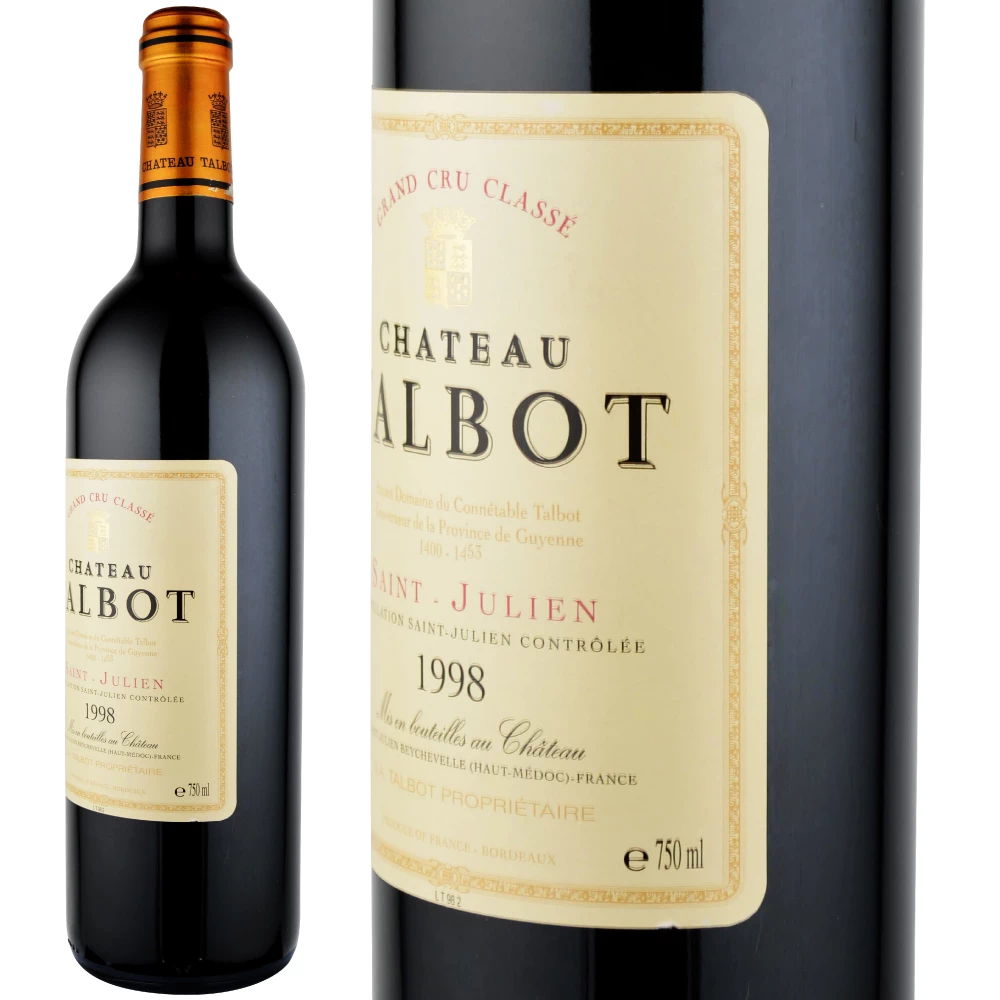 【セラー保管】シャトー・タルボ（Chateau Talbot）1998 1998 Château Talbot - CellarTracker