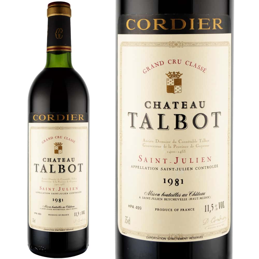 1981年 シャトー・タルボ [Chateau Talbot]【ワイン専門店LoveWine】