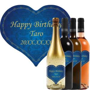 オリジナルラベルワイン【ハートラベル004】